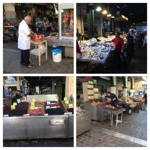 The nearby market during a week in Thessoloniki, Greece with the UA-Greece Initiative, May 2016.