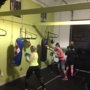Chelsa hitting the bag at SRG Boxing N Personal Training, 11/26/16.