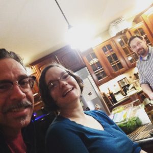 With Elizabeth Rowe and John Herbert in their kitchen, Brownsburg, IN, 11/26/16.