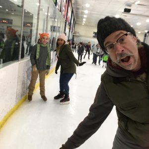 We went on our annual ice skating excursion at the Mid-Hudson Civic Center on New Year's Eve. (Photo by Loretta Lynn)
