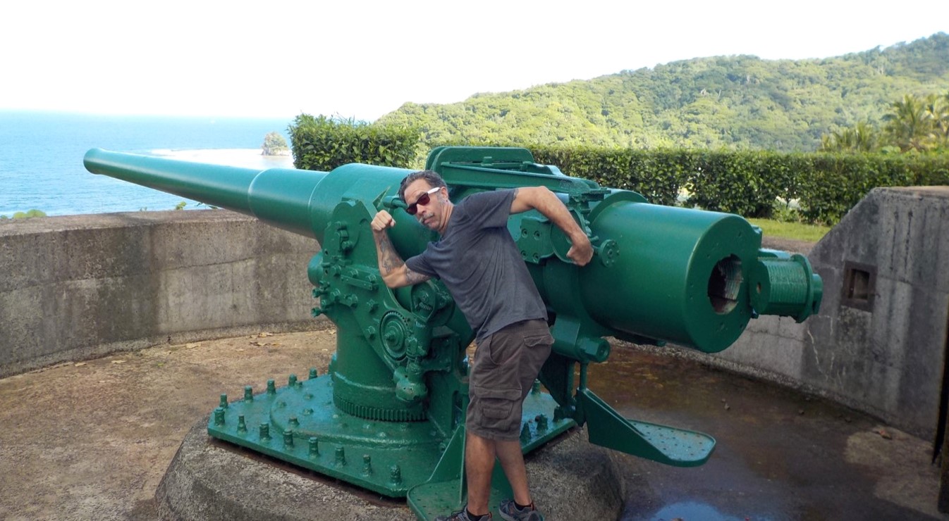 Navy gun on Tutuila, American Samoa